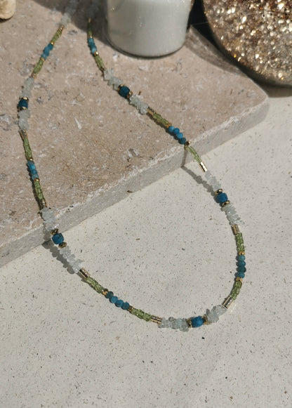 Collier NADIE Bleu & Vert