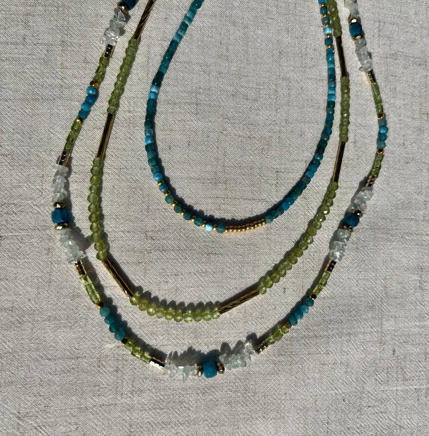 Collier NADIE Bleu & Vert